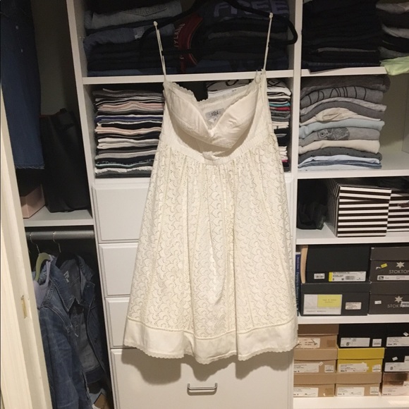 Tibi Retro White Corset Dress with Eyelet Skirt Detail Size:10 - Picture 2 of 9